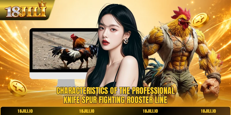 Characteristics of the professional knife spur fighting rooster line