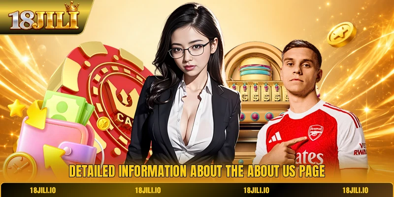 Detailed information about the about us page