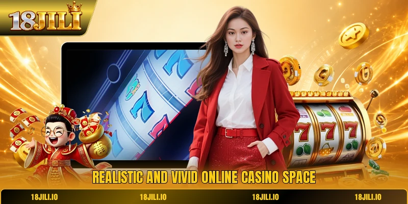 Realistic and vivid online casino space